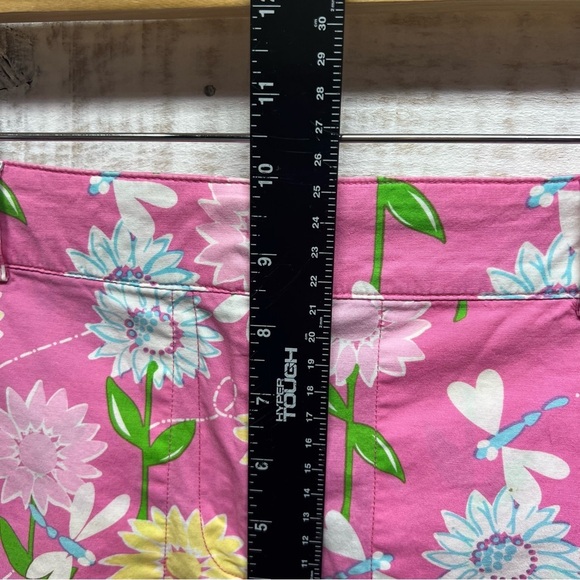 Lilly Pulitzer Pants Size 4 Pink Floral Crop‎ Chino Pockets - Picture 11 of 12
